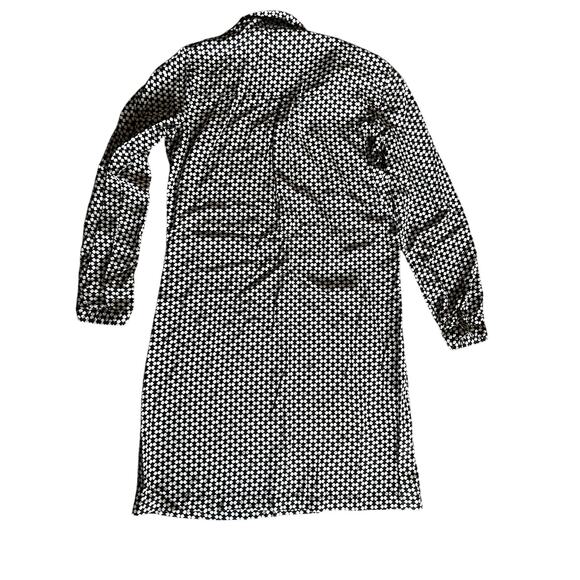 Max Studio Woman Dress Long Sleeve Blanck and White pattern Size Small - Picture 6 of 6